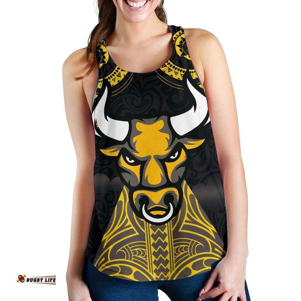 Aotearoa Maori Women Racerback Tank Taranaki Bulls