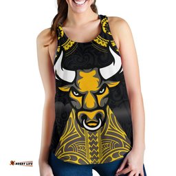 Aotearoa Maori Women Racerback Tank Taranaki Bulls
