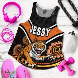 Jessy Wests Tigers Women Racerback Tank 2021 Indigenous