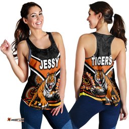 Jessy Wests Tigers Women Racerback Tank 2021 Indigenous