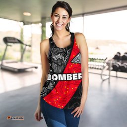 Custom Personalised Bombers Naidoc Week Women's Racerback Tank Essendon Ingenious Spesial Version Custom Text and Number