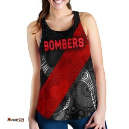 Essendon Women Racerback Tank Indigenous Bombers Black