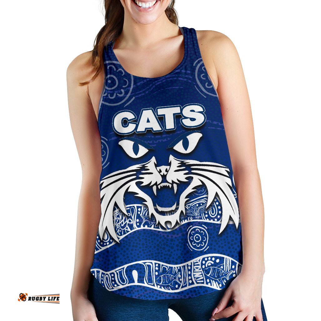 Cats Women's Racerback Tank Aboriginal