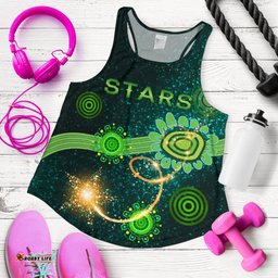 Melbourne Galaxy Women Racerback Tank Stars Indigenous