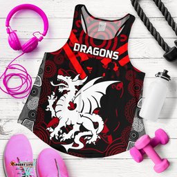 Dragons Women's Racerback Tank St. George Aboriginal