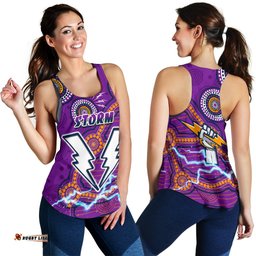 Storm Women Racerback Tank Melbourne Indigenous Thunder