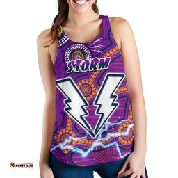 Storm Women Racerback Tank Melbourne Indigenous Thunder