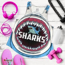 Sharks Rugby Women Racerback Tank Cronulla Sutherland