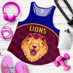 Brisbane Lions Women Racerback Tank Powerful