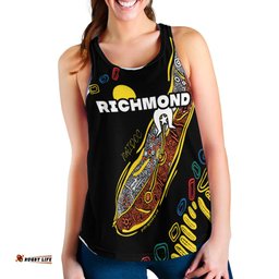 Richmond NAIDOC Week Women's Racerback Tank Tigers Aboriginal Special Style