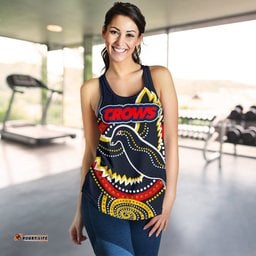 Adelaide Woman Racerback Tank Crows Indigenous