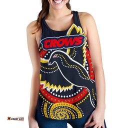 Adelaide Woman Racerback Tank Crows Indigenous