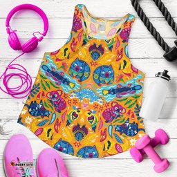 Racerback Tank Australia Animal Top Tank Patterns Color Art Women