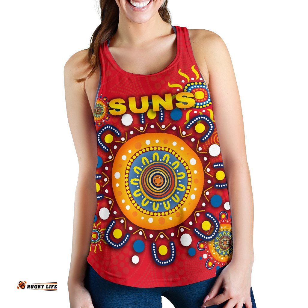 Gold Coast Women Racerback Tank Suns Indigenous