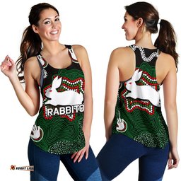 Rabbitohs Women Racerback Tank Aboriginal 2