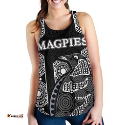 Magpies Racerback Tank Aboriginal