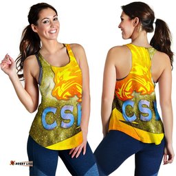 Chennai Super Kings Women Racerback Tank Cricket Universe Energy Vibes