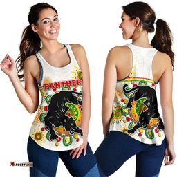 Penrith Women Racerback Tank Indigenous Panthers White