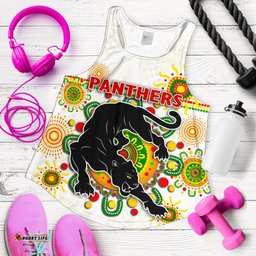 Penrith Women Racerback Tank Indigenous Panthers White