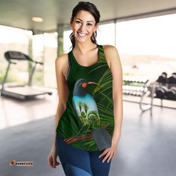 Huia Bird New Zealand Women'S Racerback Tank