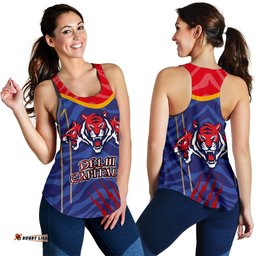 India Premier Women Racerback Tank Cricket Delhi Capitals Version DC