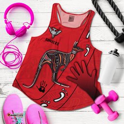 Bombers Indigenous Women Racerback Tank Essendon for Life