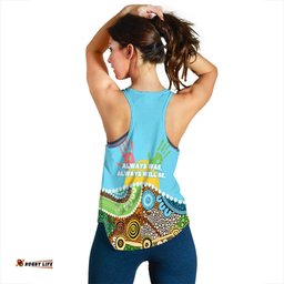 NAIDOC Week 2021 Women's Racerback Tank Aboriginal Art