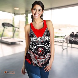 St. George Illawarra Dragons Women Racerback Tank Aboriginal