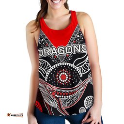 St. George Illawarra Dragons Women Racerback Tank Aboriginal
