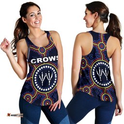 Adelaide Women Racerback Tank Indigenous Crows Footprint