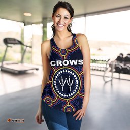 Adelaide Women Racerback Tank Indigenous Crows Footprint