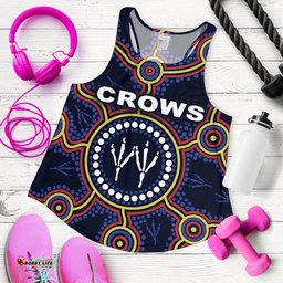 Adelaide Women Racerback Tank Indigenous Crows Footprint