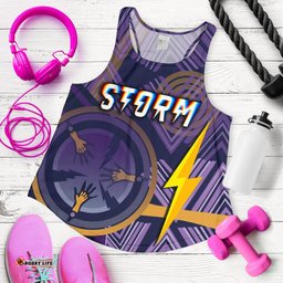 Melbourne Storm Women Racerback Tank Simple Indigenous Purple