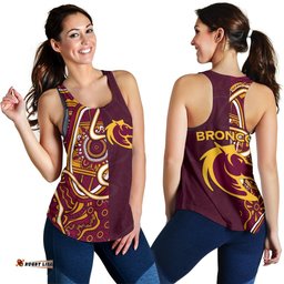 Brisbane Broncos Indigenous Women's Racerback Tank Half Style