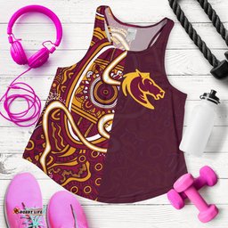 Brisbane Broncos Indigenous Women's Racerback Tank Half Style