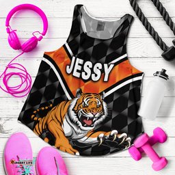 Jessy Wests Tigers Women Racerback Tank Original Style Black