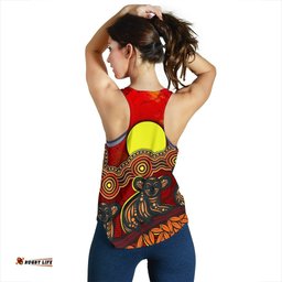 Aboriginal Women's Racerback Tank Australian Indigenous Koala