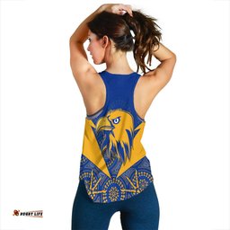 Eagles Indigenous Women Racerback Tank West Coast 2021 Version Gold