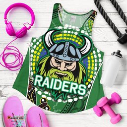 Raiders Women Racerback Tank Aboriginal