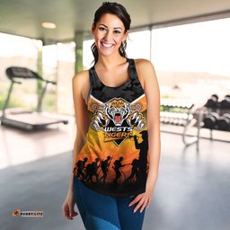 Wests Tigers Anzac Day Indigenous Art Women Tank Top