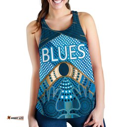 New South Wales Women's Racerback Tank Blues Indigenous