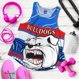 Bulldogs Indigenous Women Racerback Tank Western Football