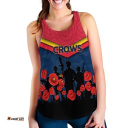 Adelaide Crows Anzac Day Women Tank Top Indigenous Art