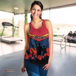 Adelaide Crows Anzac Day Women Tank Top Indigenous Art