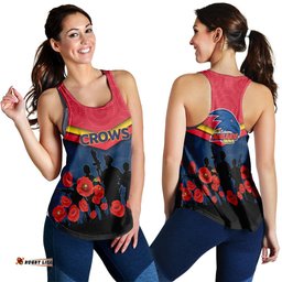 Adelaide Crows Anzac Day Women Tank Top Indigenous Art