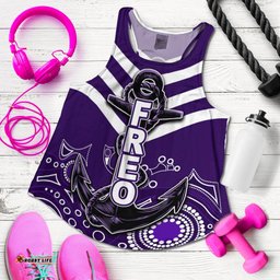 Fremantle Women's Recerback Tank Freo Aboriginal Simple Style