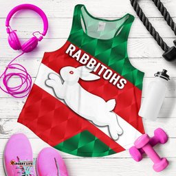 Rabbitohs Women Racerback Tank Sporty Style