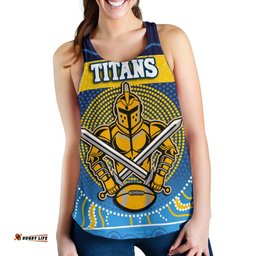Naidoc Titans Women Racerback Tank Gold Coast Indigenous