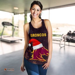Brisbane Women Racerback Tank Broncos Christmas