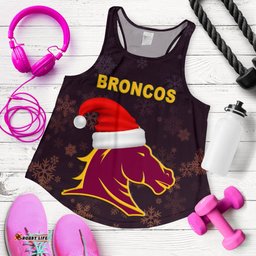 Brisbane Women Racerback Tank Broncos Christmas